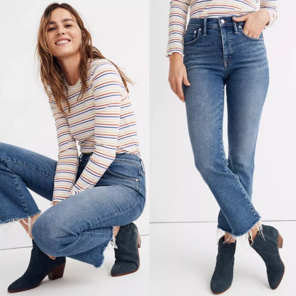 NWOT Cali Demi-Boot Jeans in Fleetwood Wash